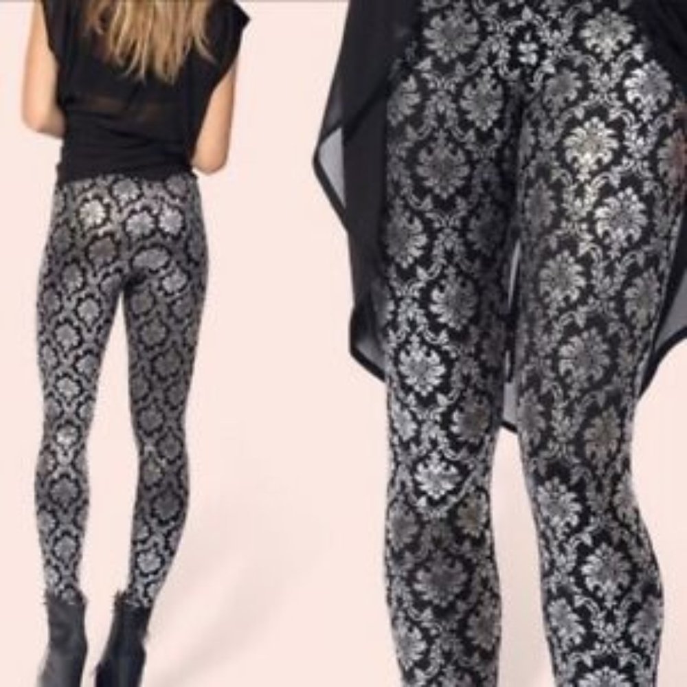 BlackMilk Wallpaper SHINY SHINY HWMF Leggings